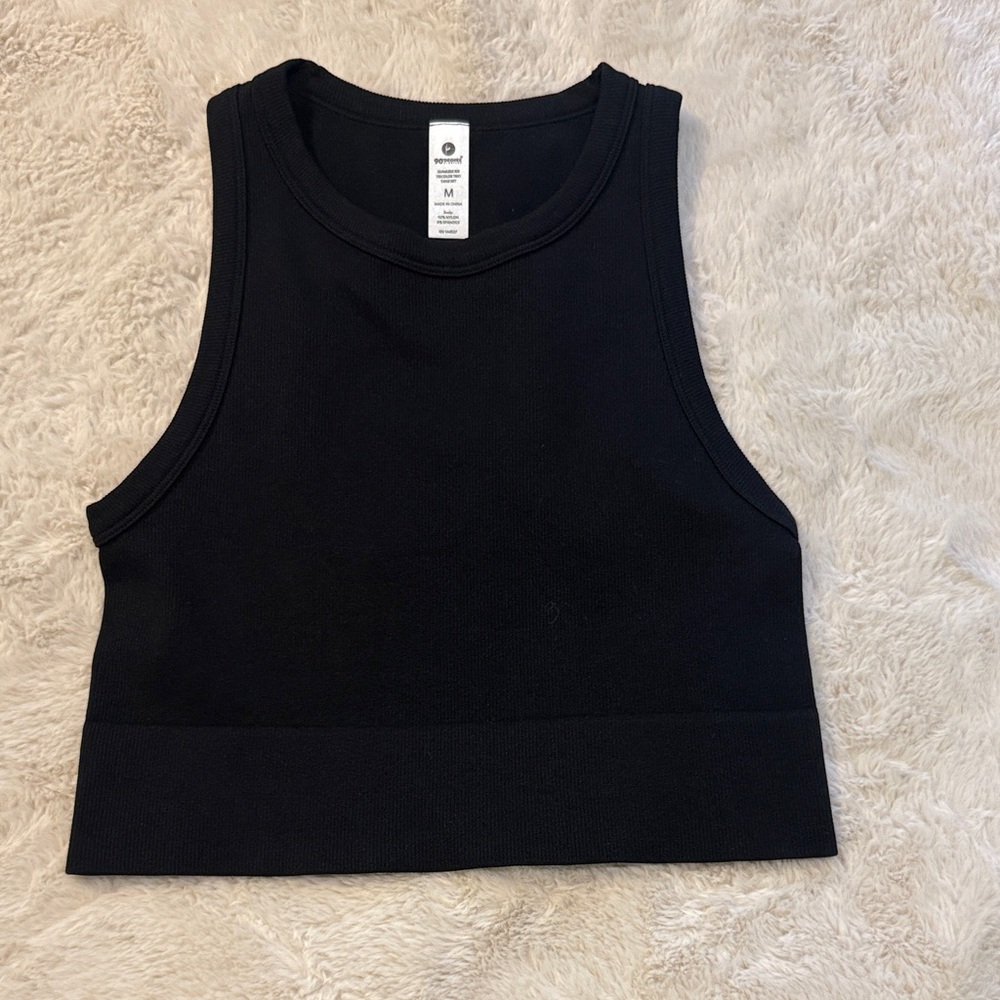 90 Degree By Reflex Black Crop Top